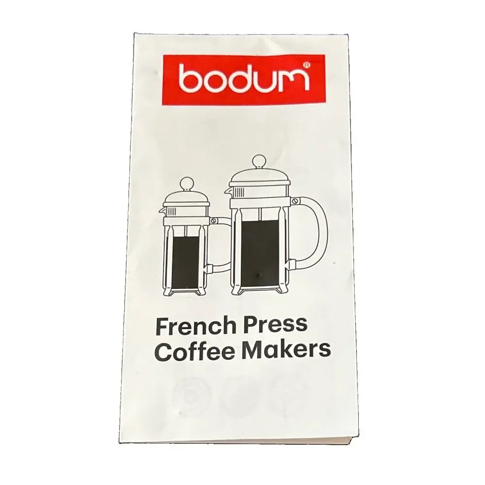 Bodum Brazil French Press Coffee Maker 8 Cup 34 Oz With Manual Pre-Owned